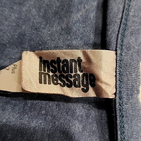 Instant Message Tank Top with Graphic Saying  on the front. Never Worn - Picture 4 of 6